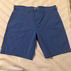 Eddie Bauer Men's Vibrant Blue Flat Front Shorts Travelx